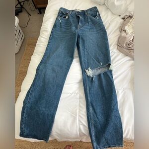 Abercrombie ultra high rise straight jeans